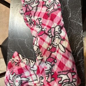 Happy bunny Santa sleep fleece pants